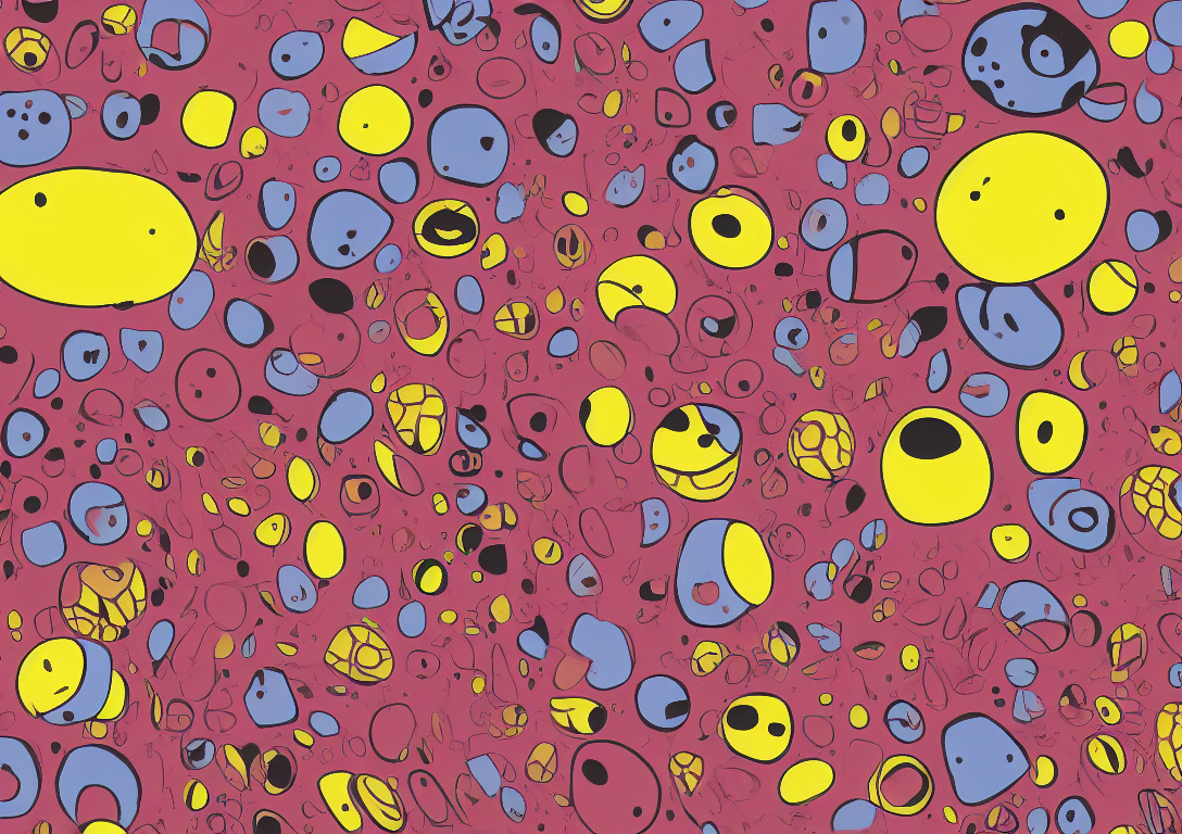 abstract image of shapes on a canvas